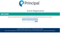 Tablet Screenshot of principalevents.com